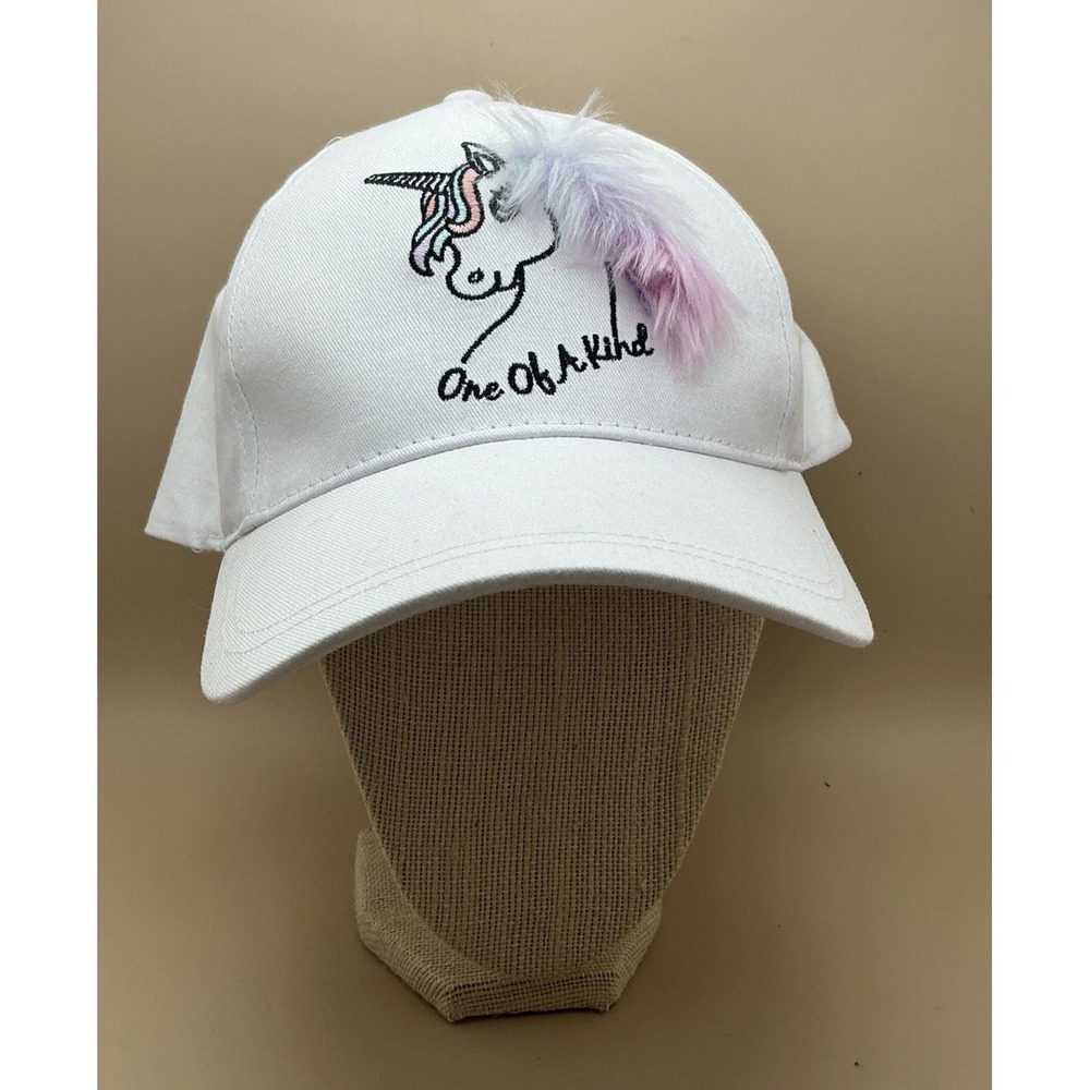 Capelli New York, One of a‎ Kind Unicorn Baseball Hat, Faux Fur Mane NWT RARE